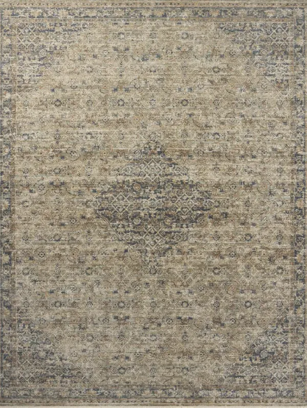 Heritage HER-08 Sage / Navy 2''5" x 12''0" Rug by Patent Pending