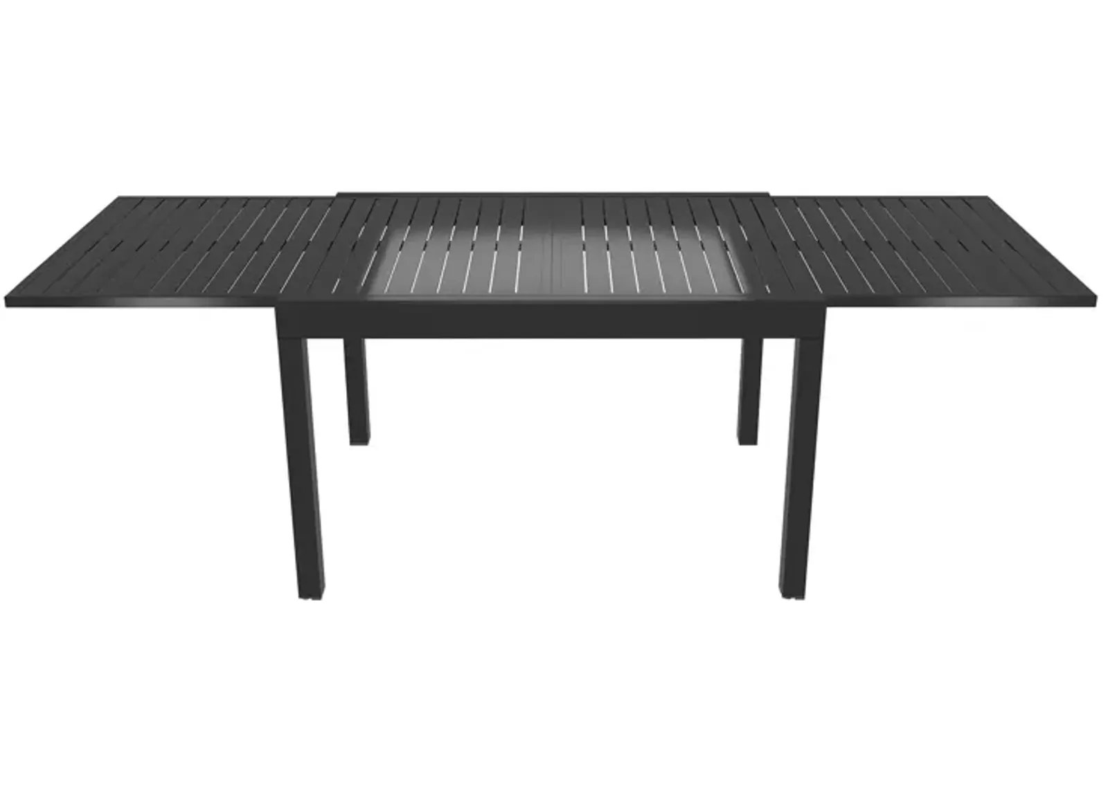 Square Aluminum Extendable Outdoor Dining Table35.4-in W x 53-106-in L