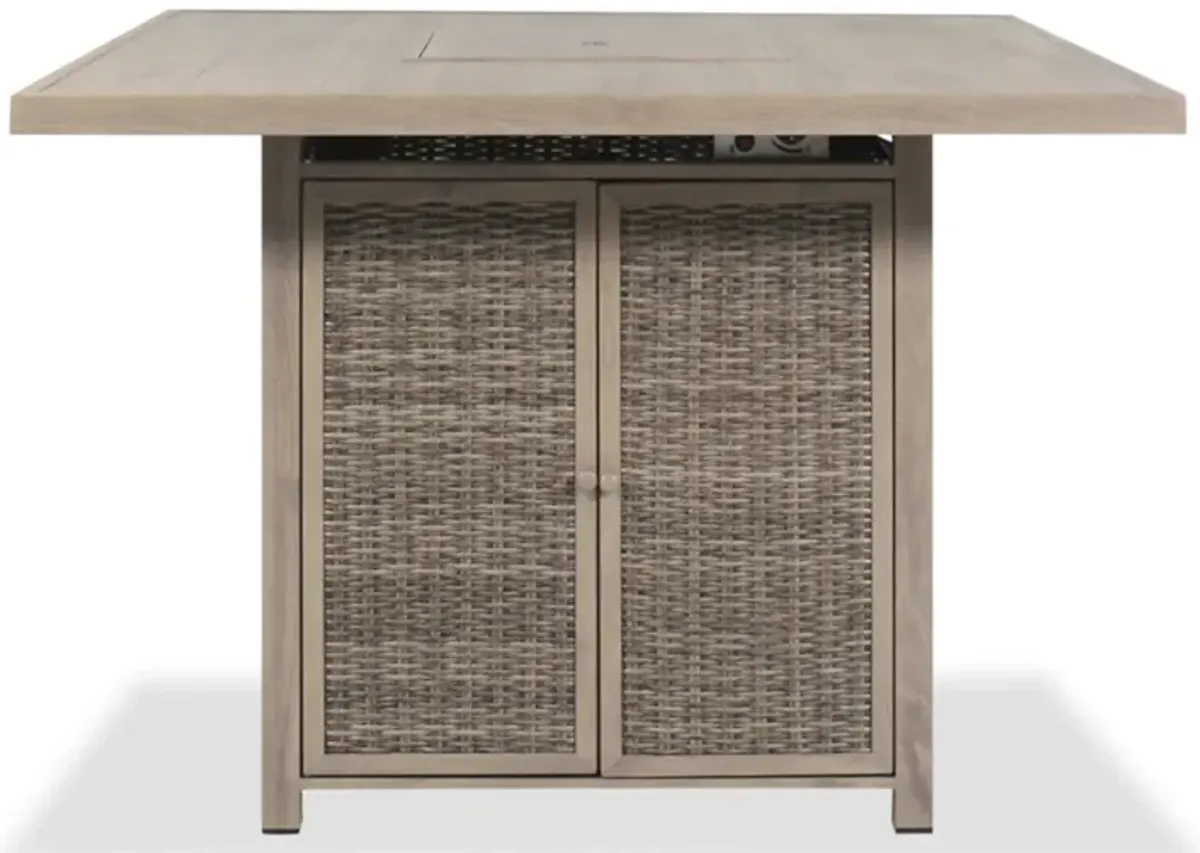 Walton Bridge Outdoor Bar Table with Fire Pit