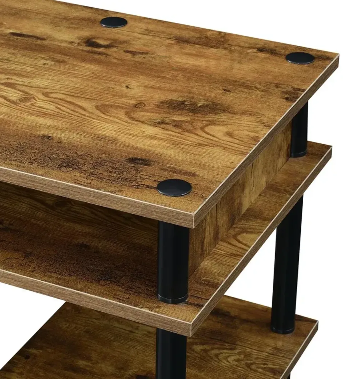 Convience Concept, Inc. Designs2Go No Tools Student Desk with Shelves - Barnwood