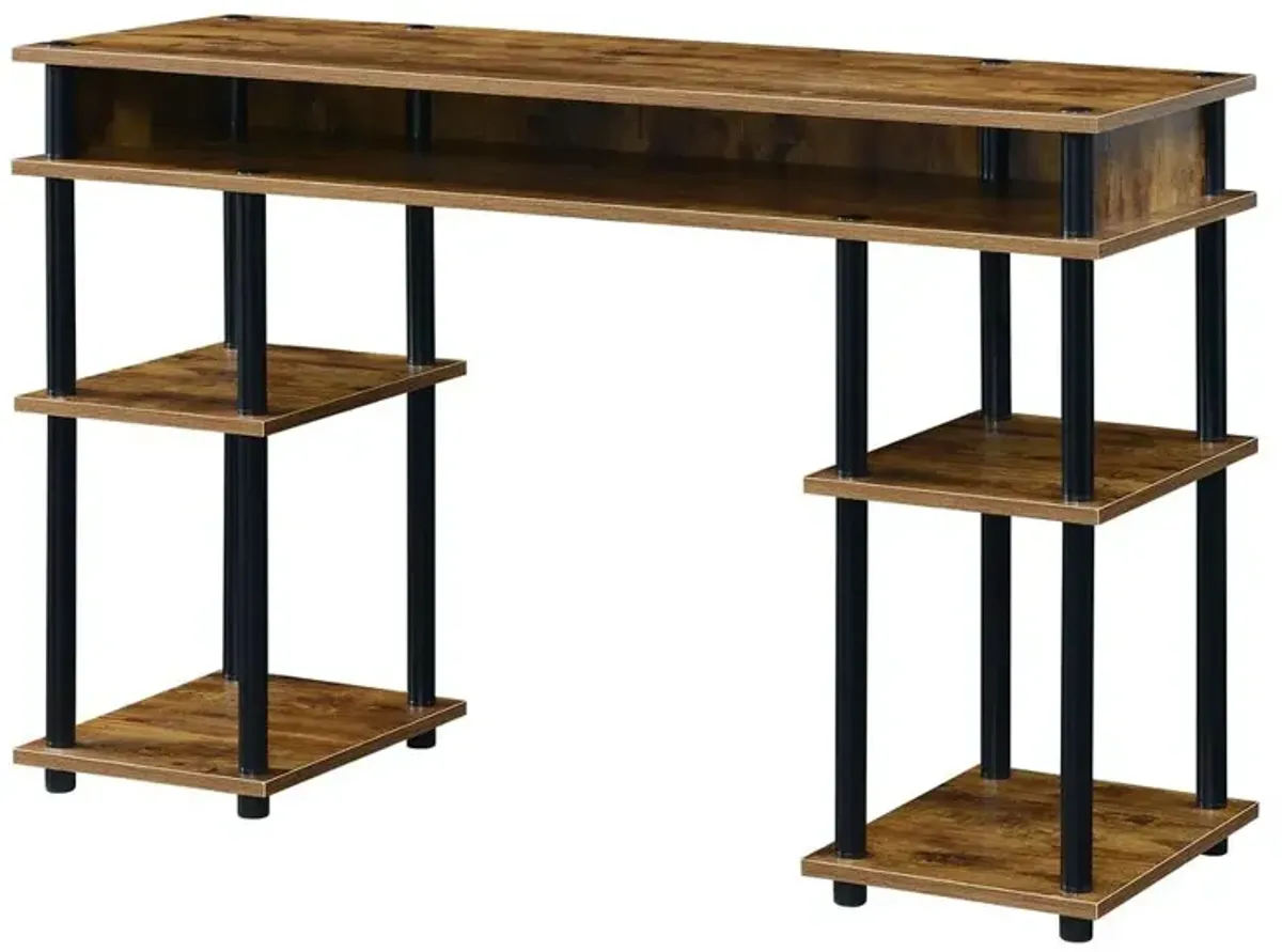 Convience Concept, Inc. Designs2Go No Tools Student Desk with Shelves - Barnwood