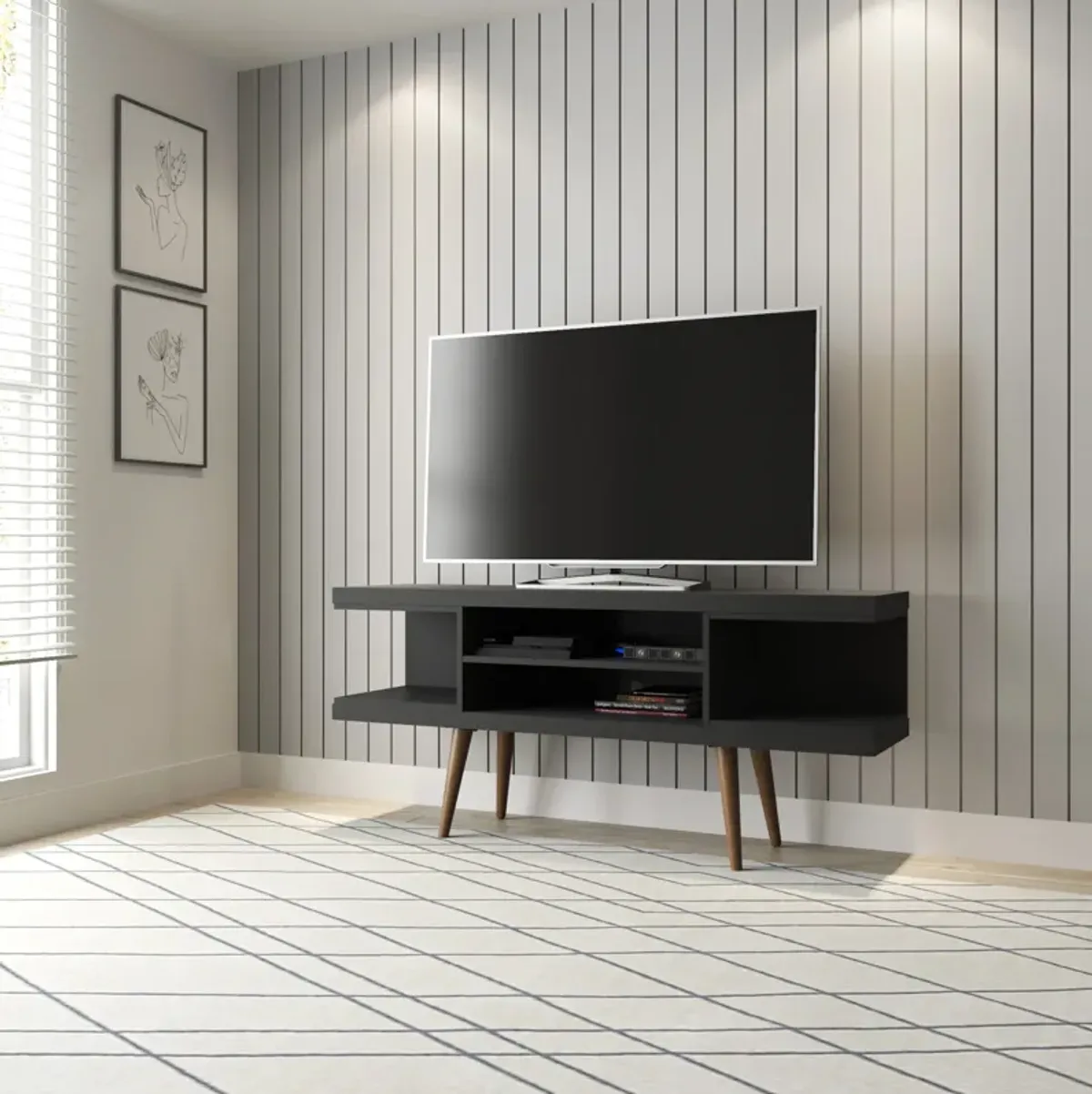 Utopia Small TV Stand in Black