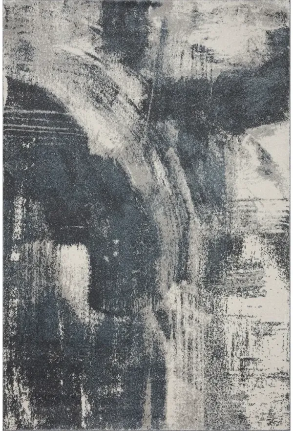 Spirit SPI04 Indigo/Ivory 3'9" x 5'9" Rug