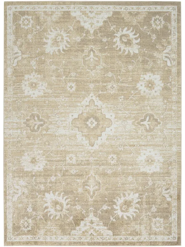 Astra Machine Washable ASW19 Ivory/Gold 6'7" x 9' Rug