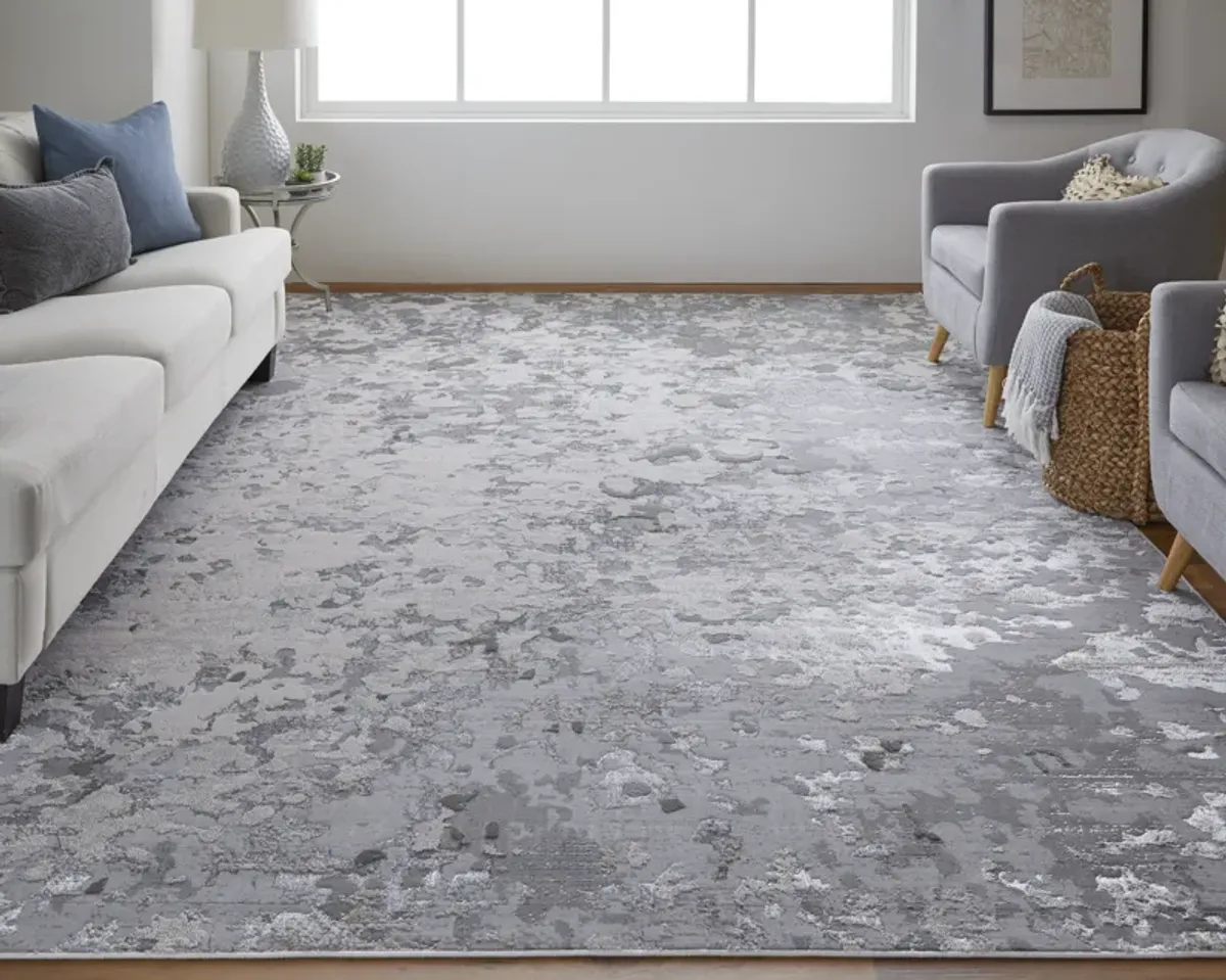 Micah 3336F Silver/Gray/White 5' x 8' Rug