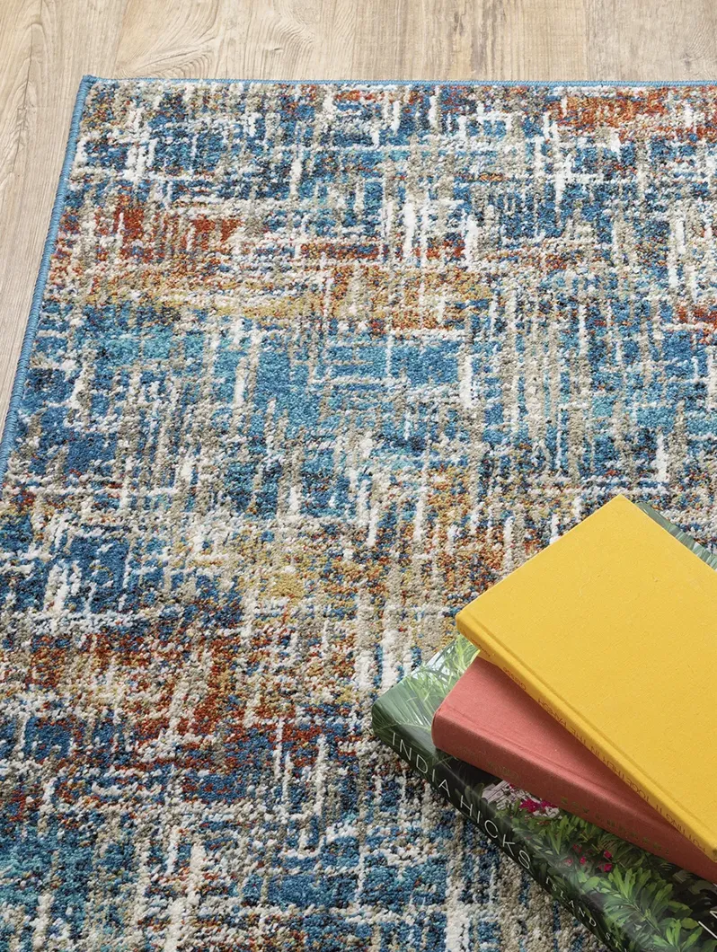 Venice 3'10" x 5'5" Blue Rug