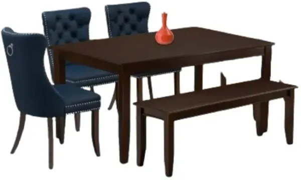 6 Piece Dining Set Consists of a Rectangle Kitchen Table
