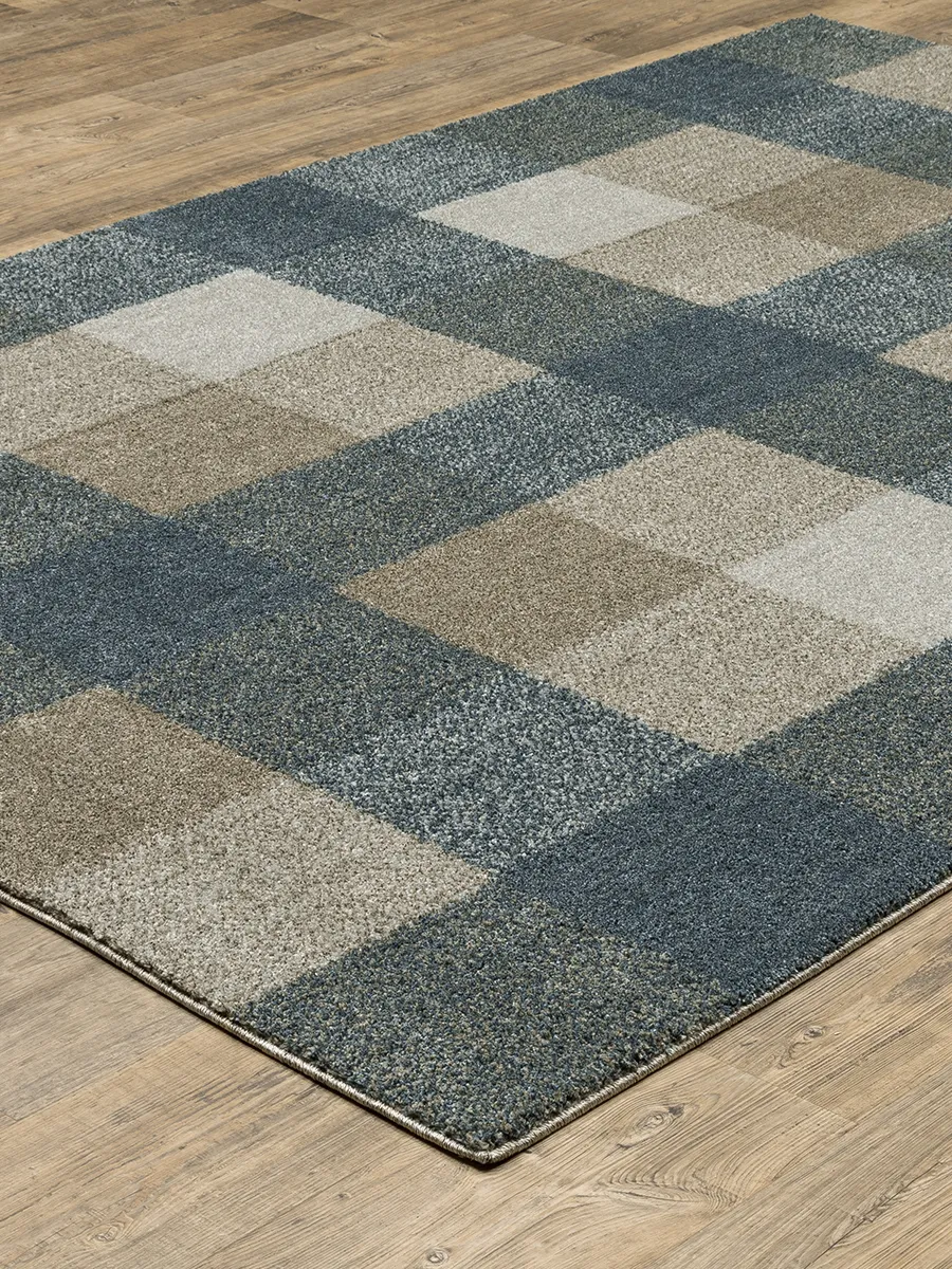 Alton 2'3" x 7'6" Blue Rug