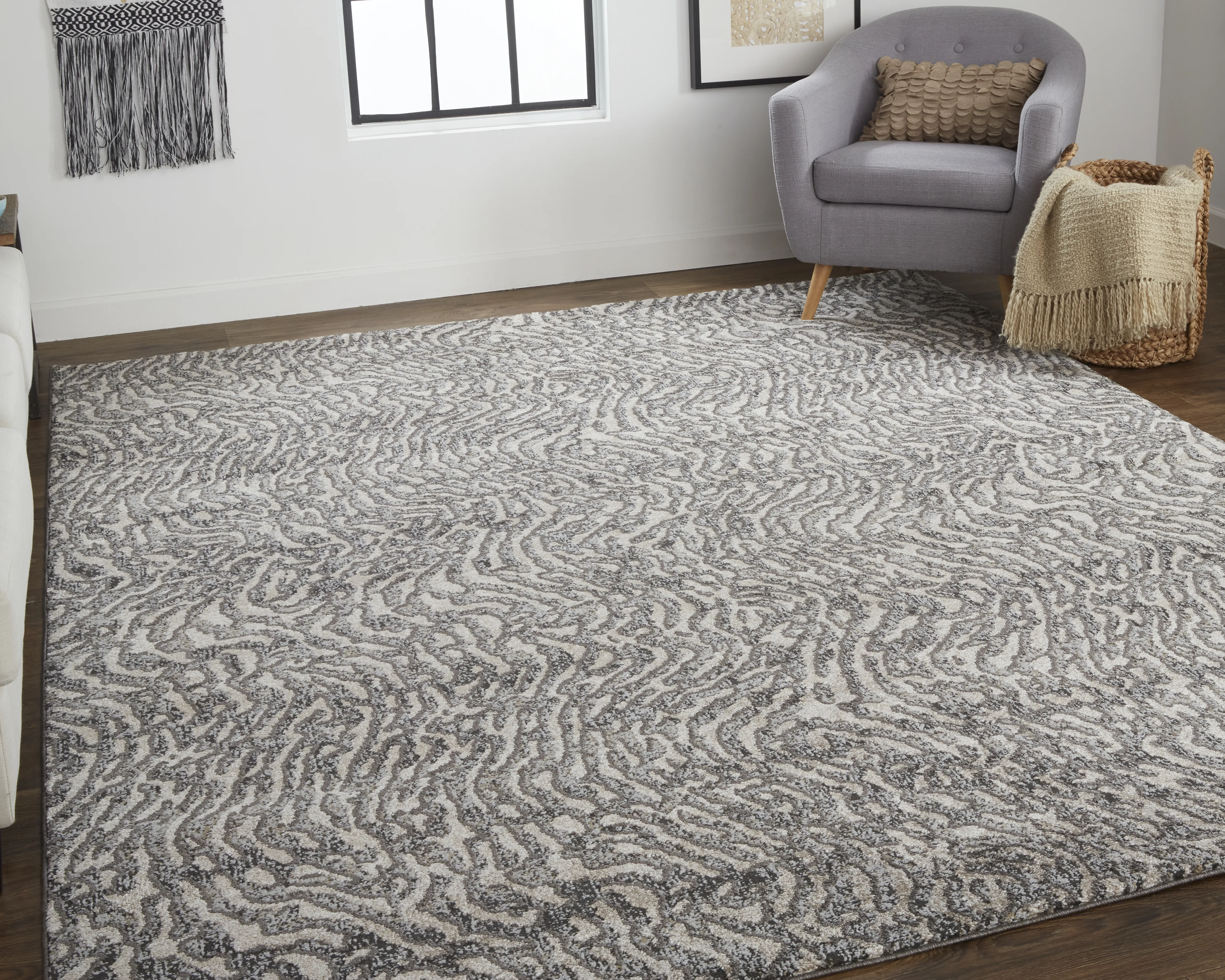 Vancouver 39FJF Gray/Taupe/Ivory 10' x 14' Rug