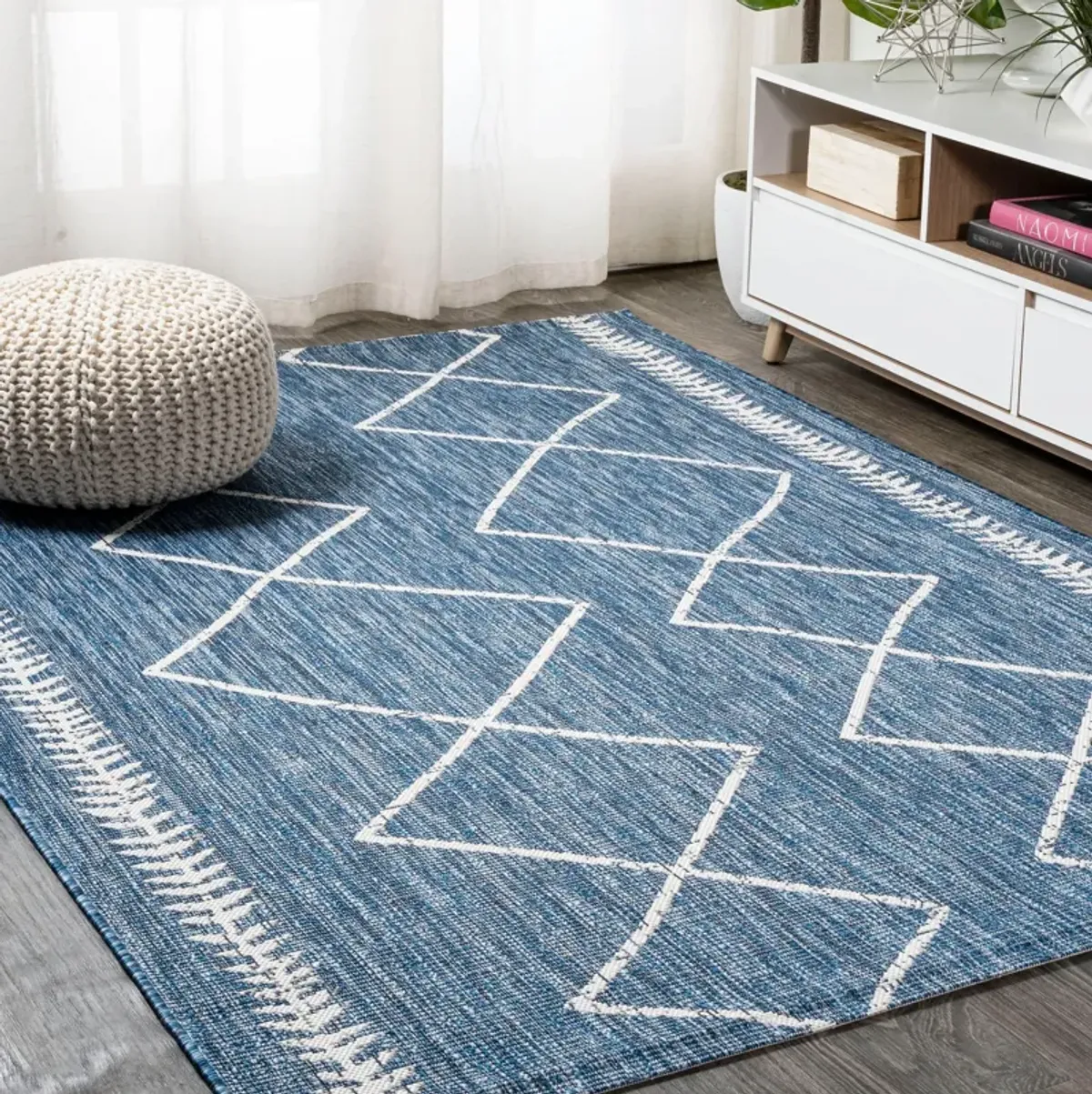 Derya Tribal Diamond Trellis Indoor/Outdoor Area Rug