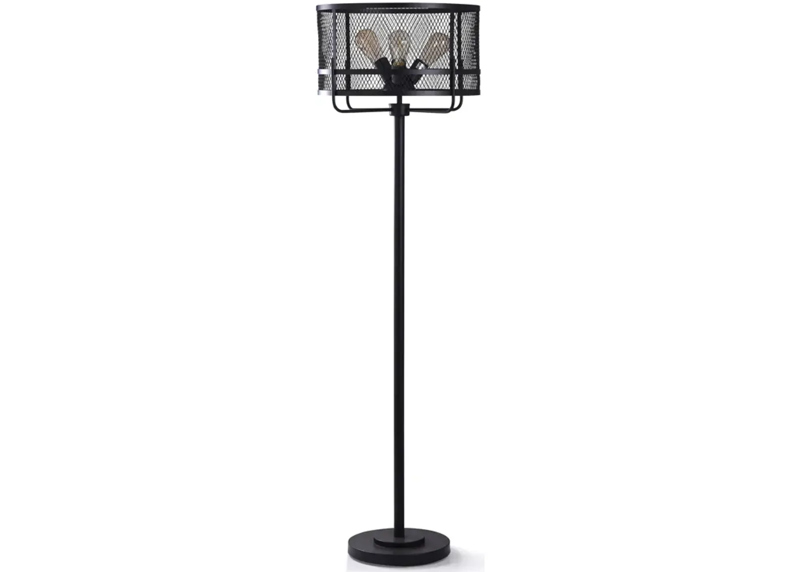 Satin Black Floor Lamp (Set of 2)