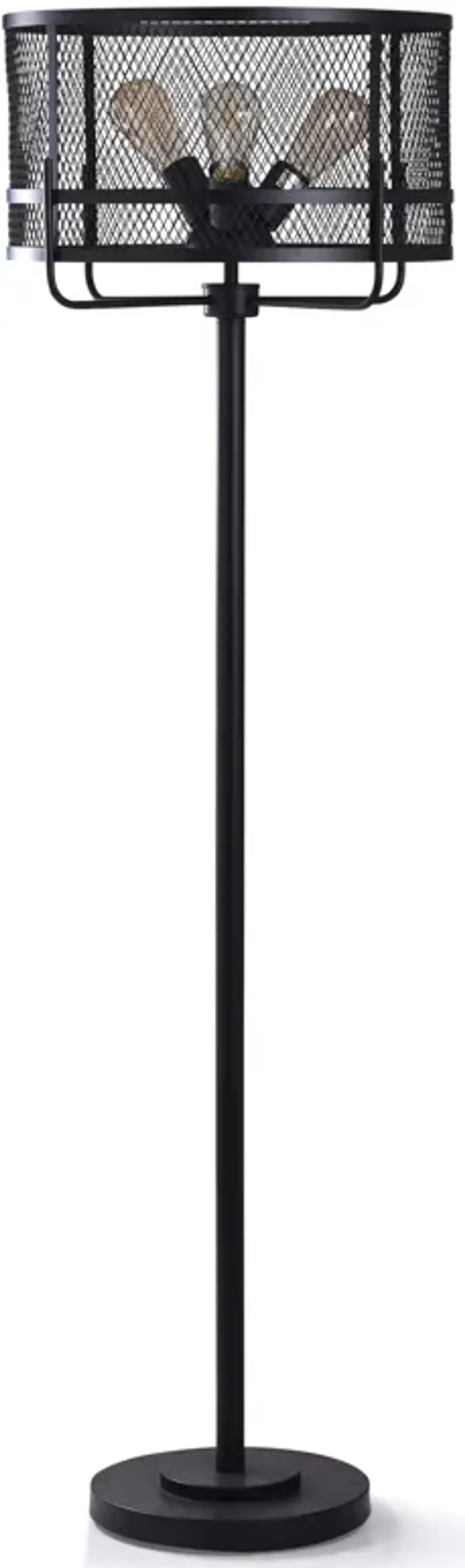 Satin Black Floor Lamp (Set of 2)