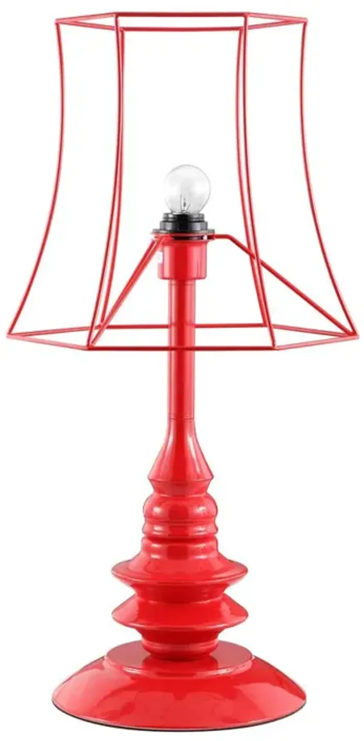 Carter Table Lamp Red