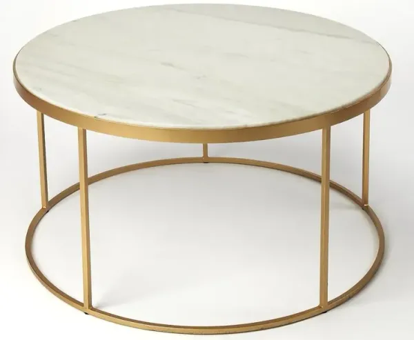 Butler Specialty Triton Marble Coffee Table, Multi-Color