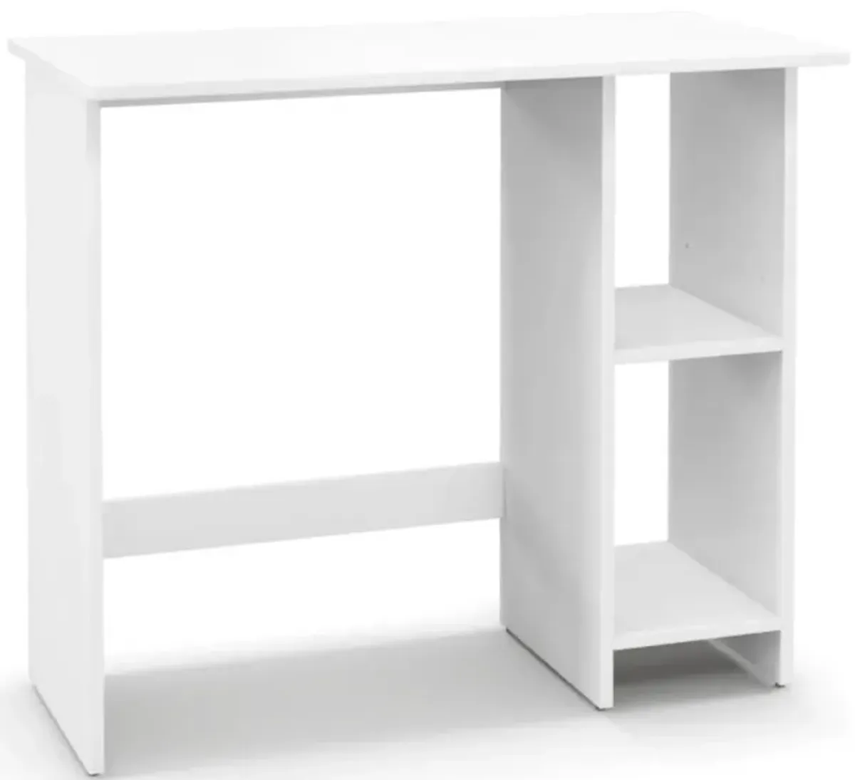 Hivvago Small Computer Desk with Storage and Adjustable Shelf