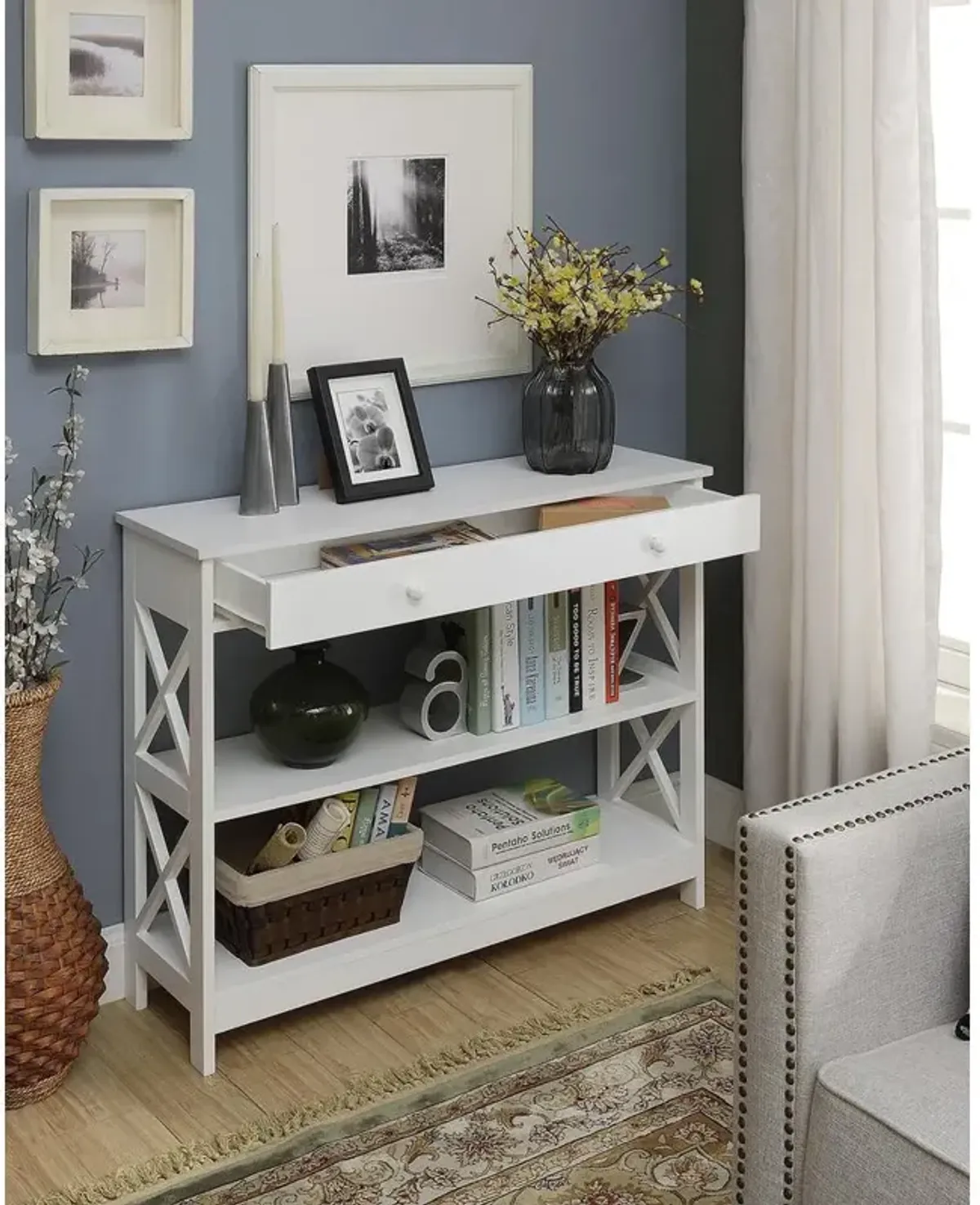 Convience Concept, Inc. Oxford 1 Drawer Console Table