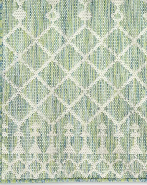 Positano POS02 Blue/Green 5' x 7' Rug