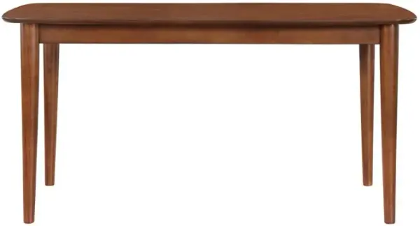 Bonito Walnut Finish Leg Dining Table
