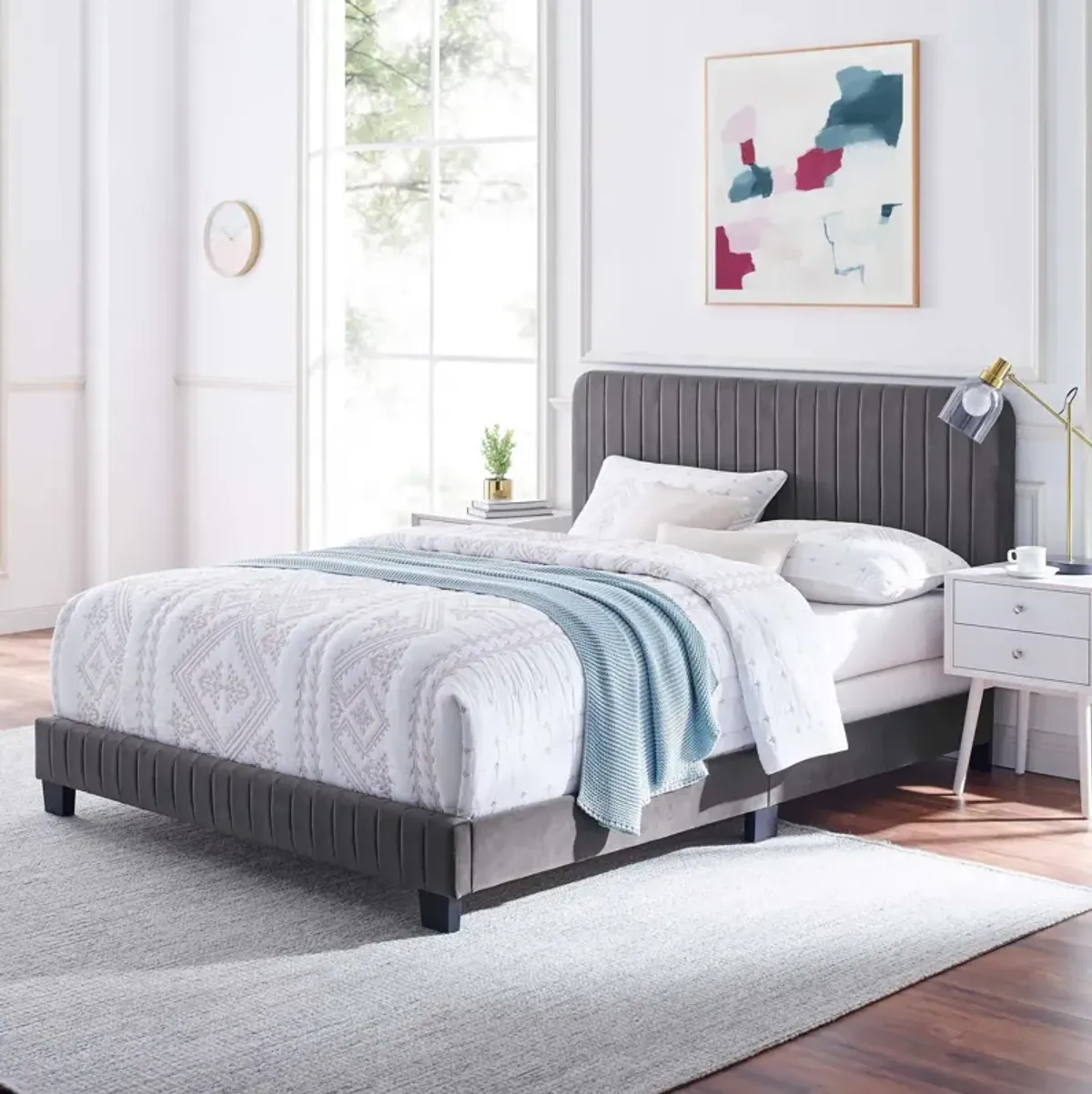 Modway - Celine Channel Tufted Performance Velvet King Bed