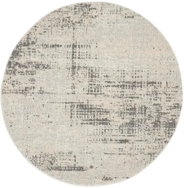 CK950 Rush CK953 Ivory/Beige 4' x Round Rug