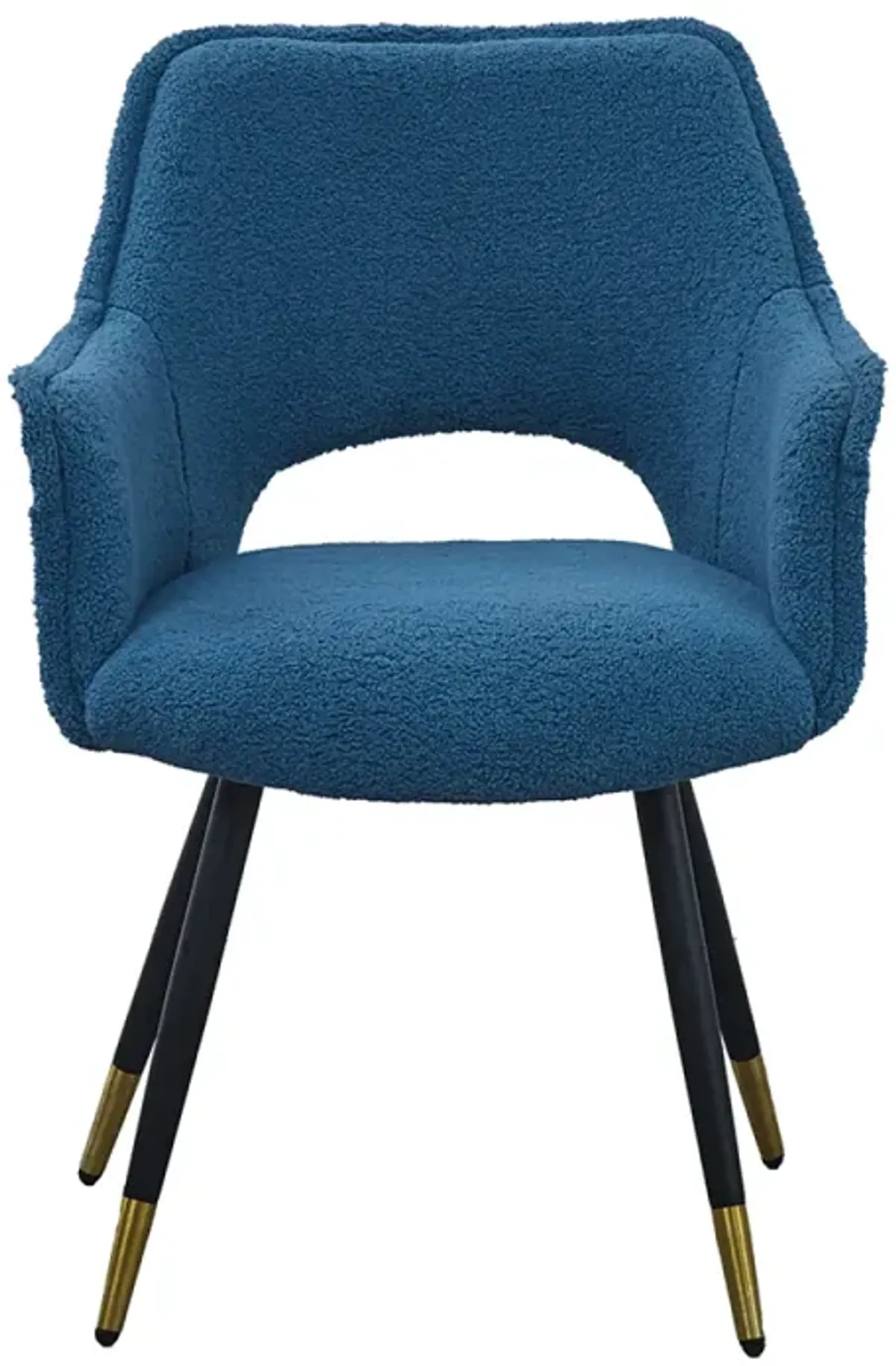 Set Of 2 Blue Fabric Side Chair, Living Room Bedroom Kitchen Vanity Accent Chair, 23" X 23" X 34"