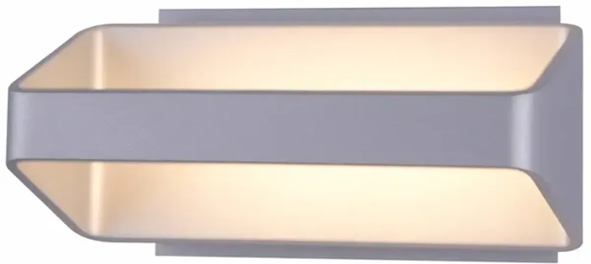 VONN Lighting Up-Down integrated LED Wall Sconce Light in Silver