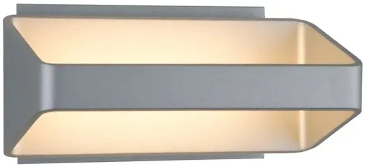 VONN Lighting Up-Down integrated LED Wall Sconce Light in Silver