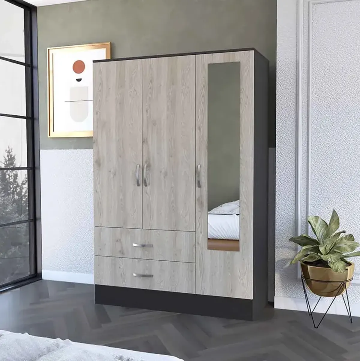 Florencia S Mirrored Armoire