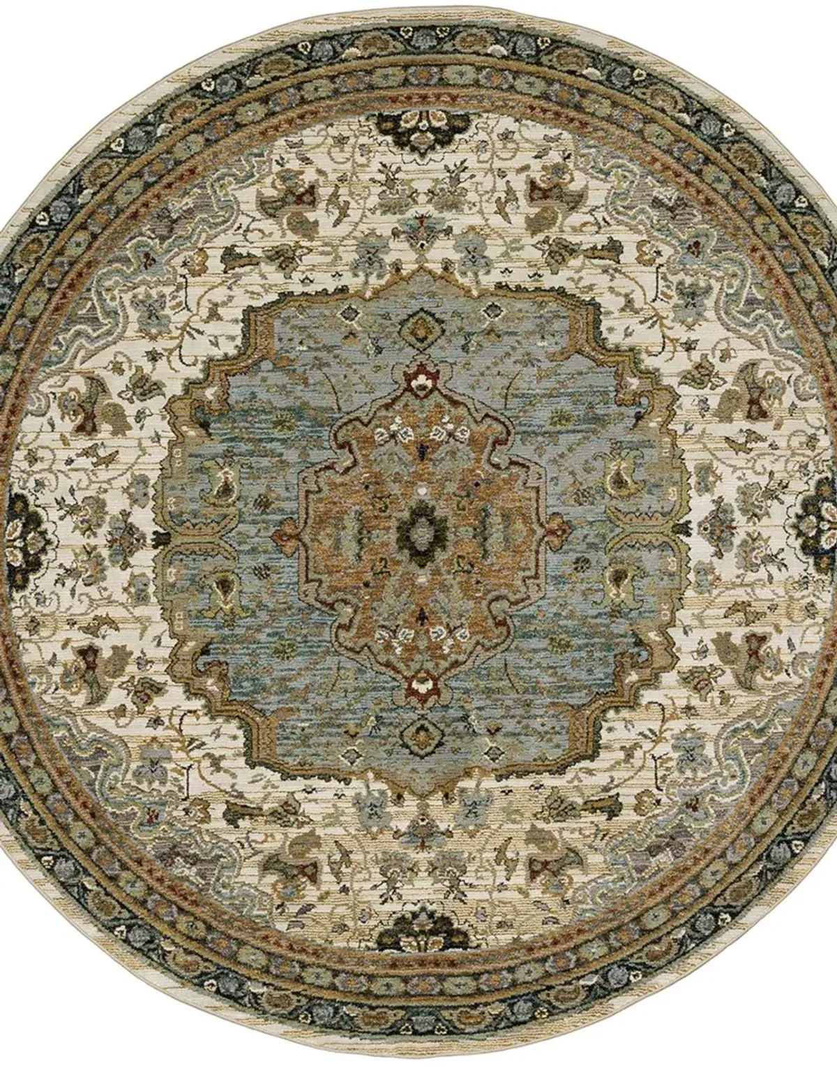 Andorra 1'10" x 3'2" Ivory Rug