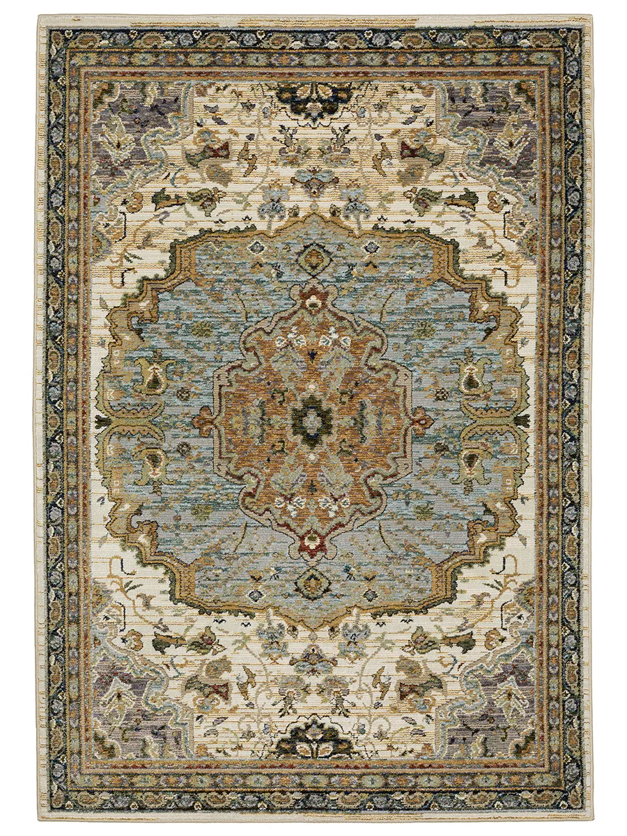 Andorra 1'10" x 3'2" Ivory Rug