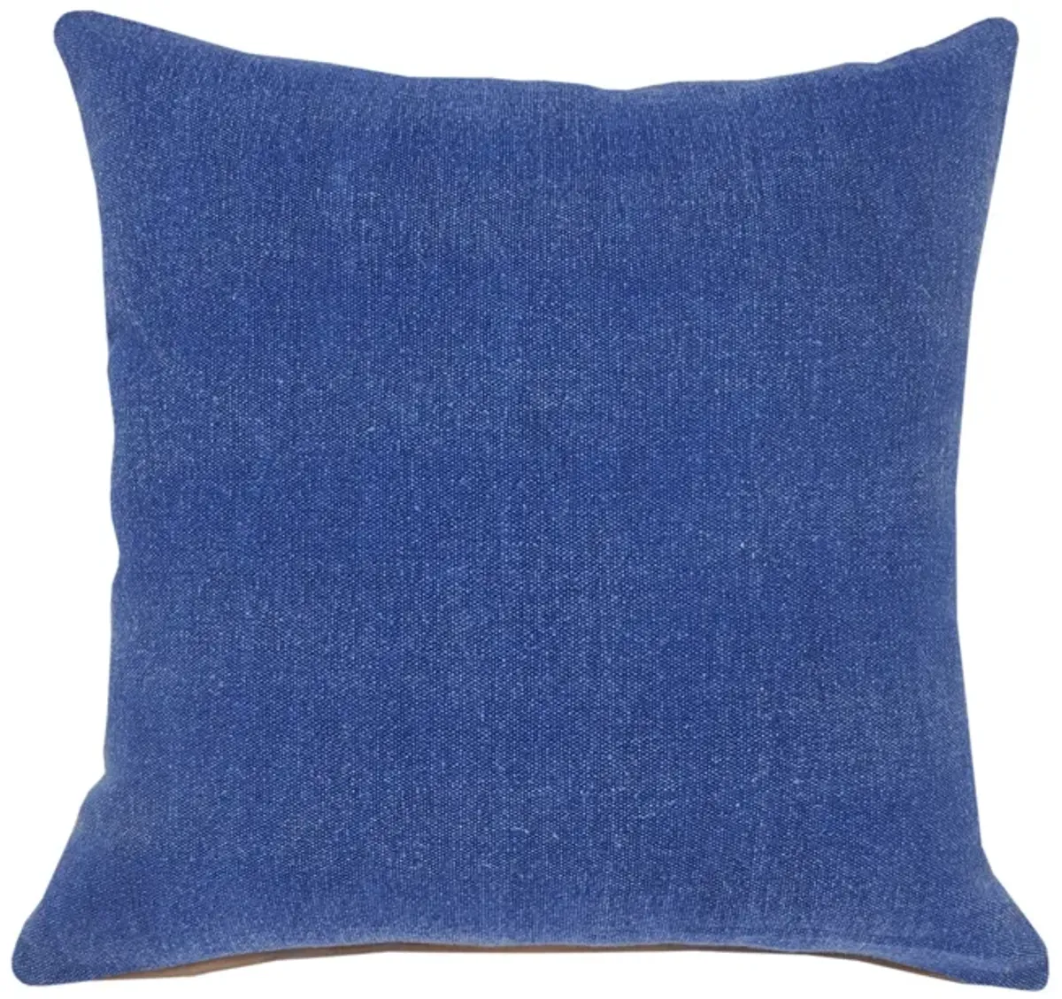 20" Classic Blue Solid Square Throw Pillow