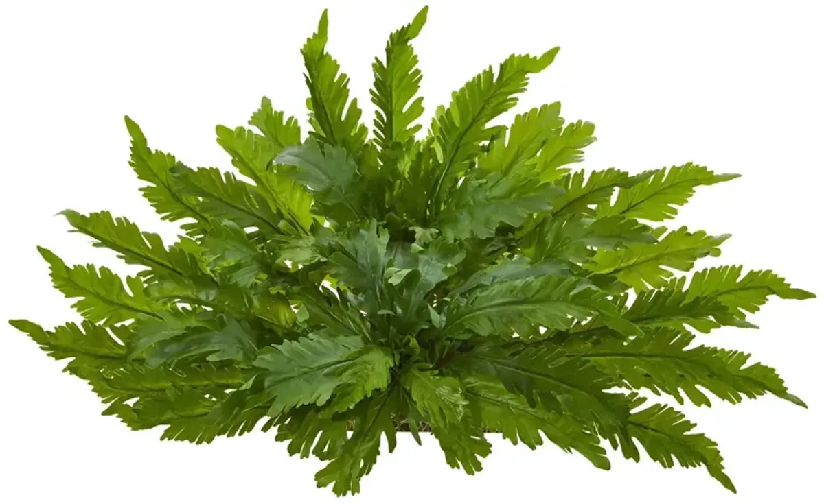 Nearly Natural 26-in Fern Artificial Ledge Plant