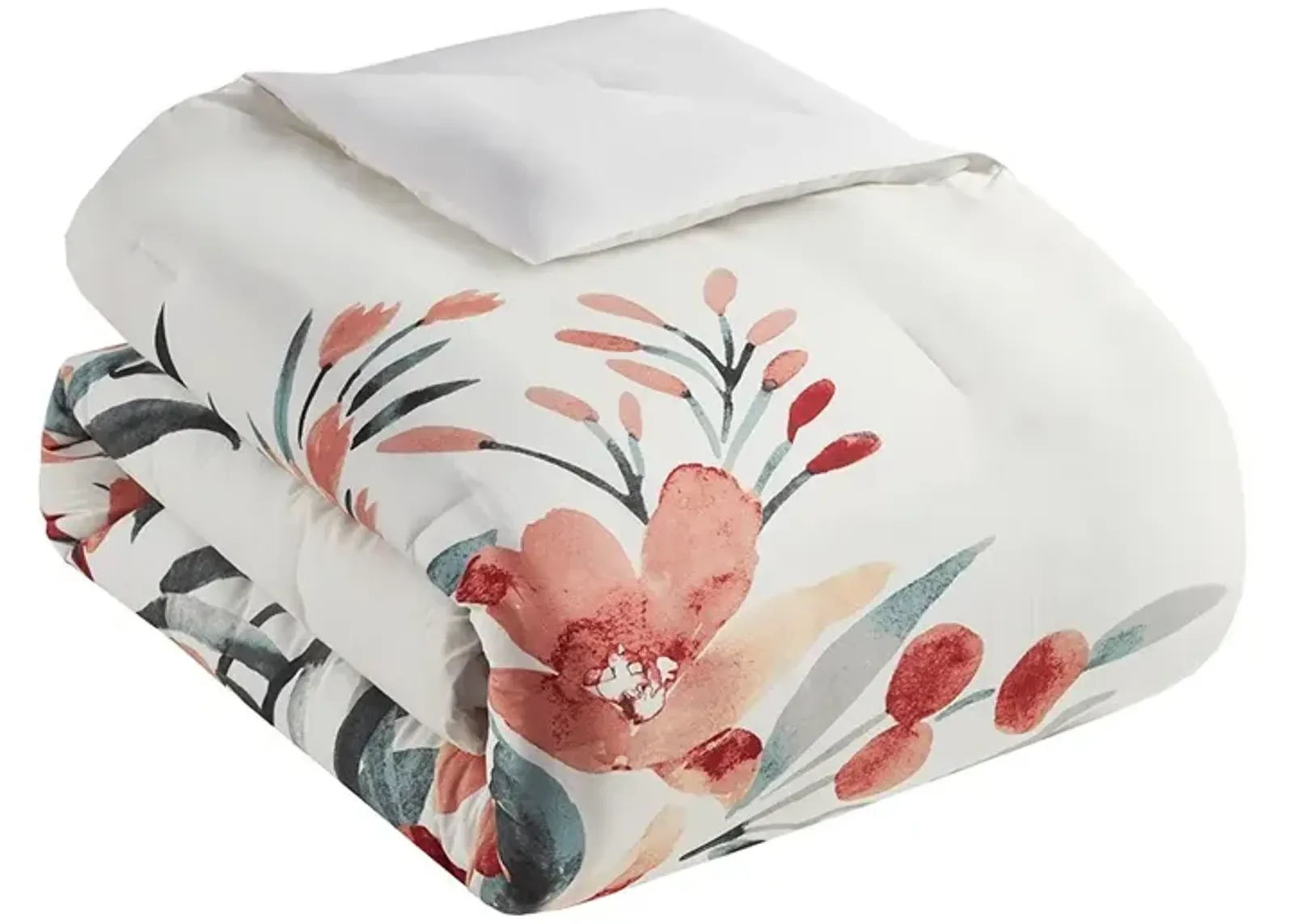 Gracie Mills 3-Piece Mid-Century Floral Comforter Set