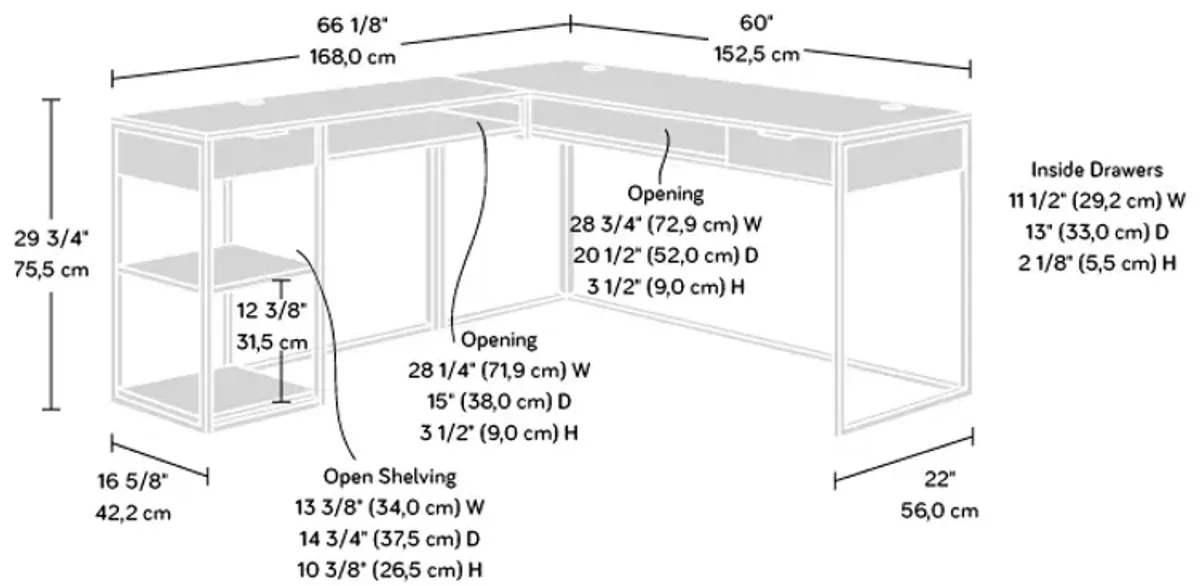 International Lux L-Desk