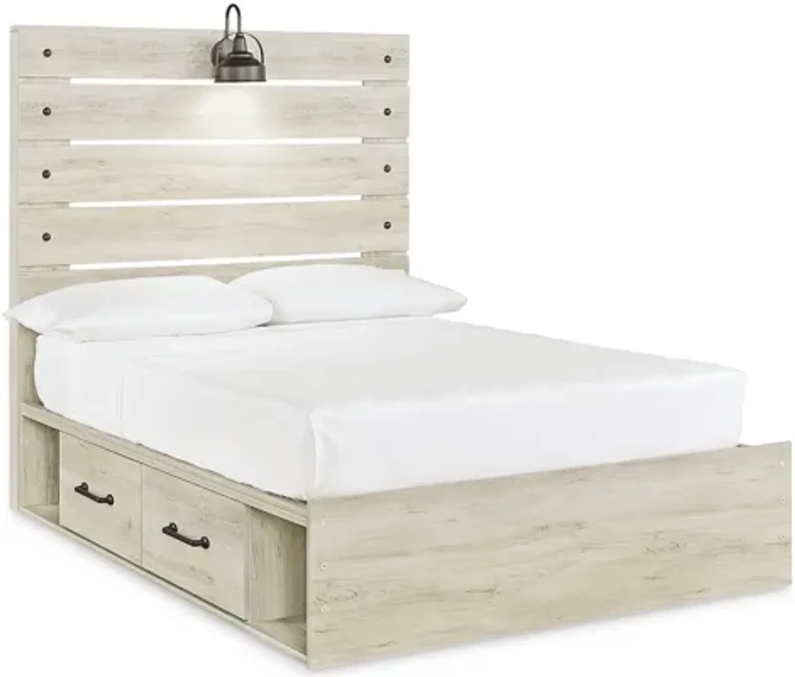 Cambeck Full Panel Bed with 2 Storage Drawers