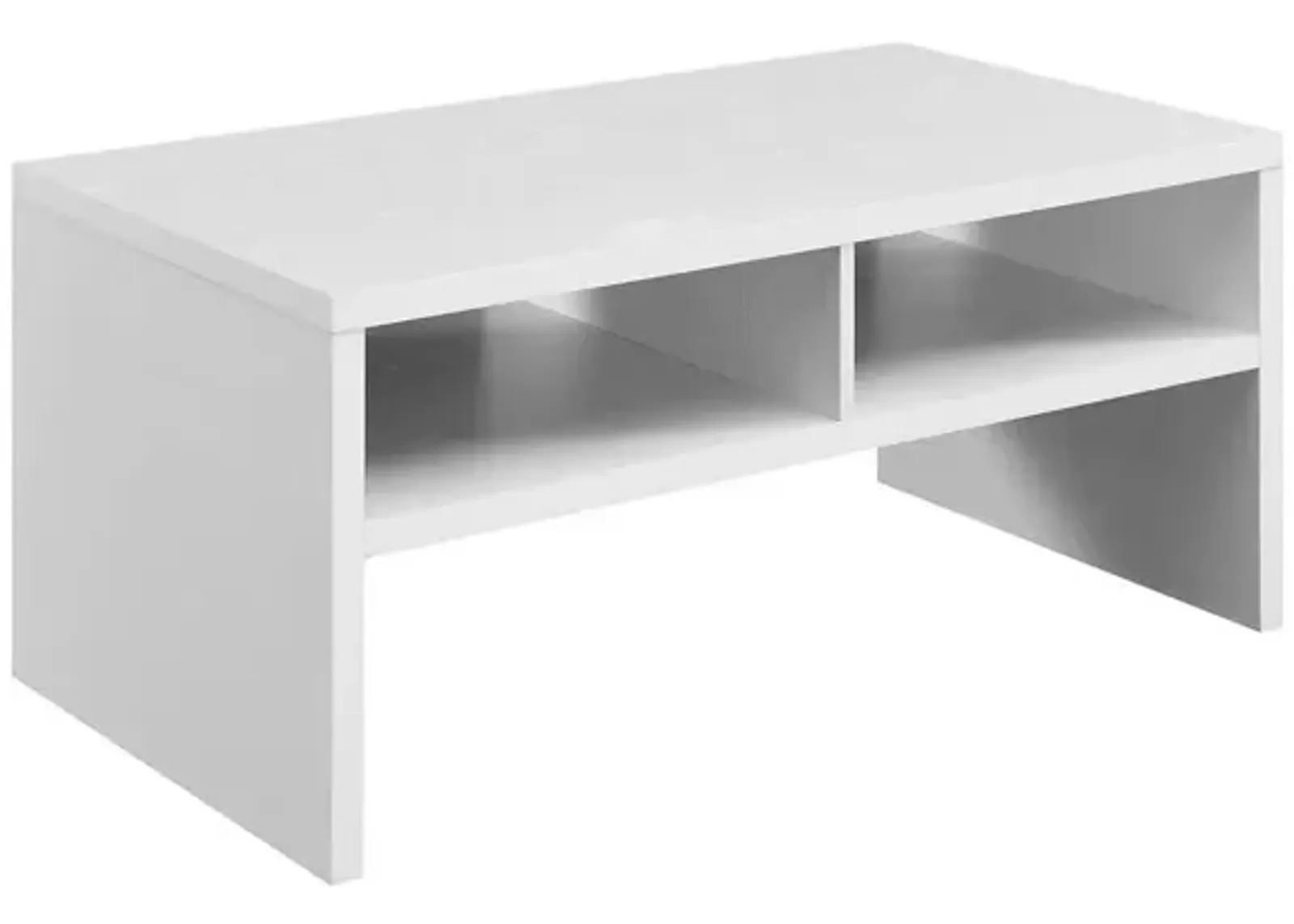 Convenience Concepts Northfield Admiral Deluxe Coffee Table with Shelves, White