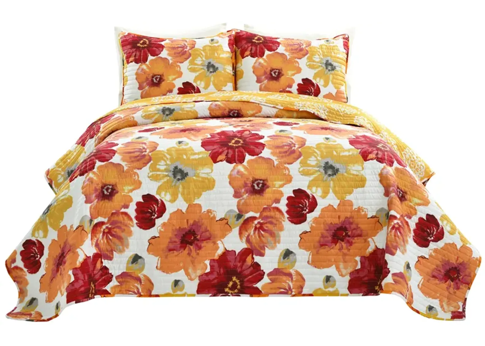 Leah Reversible Quilt 3Pc Set