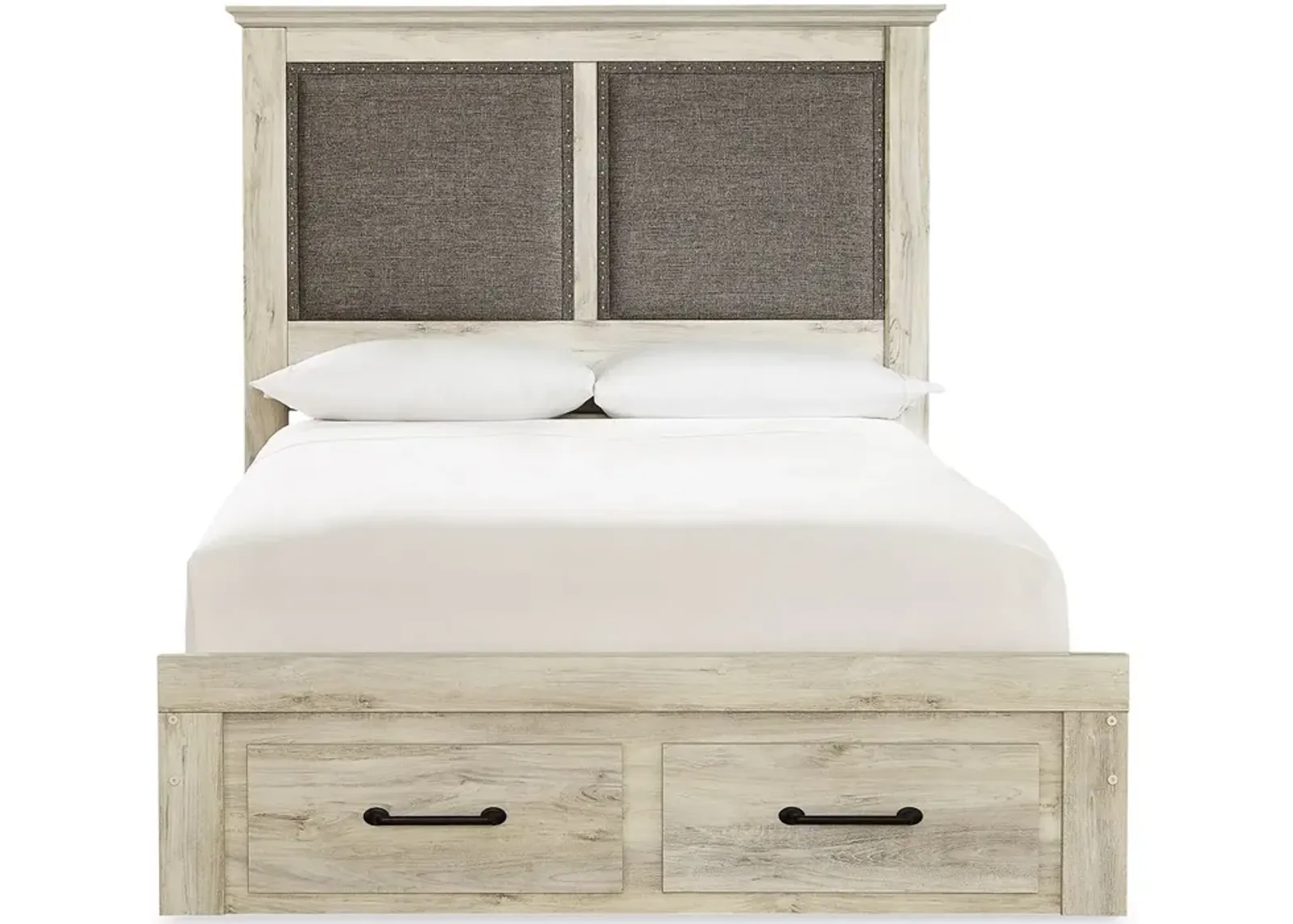 Cambeck Queen Upholstered Panel Storage Bed