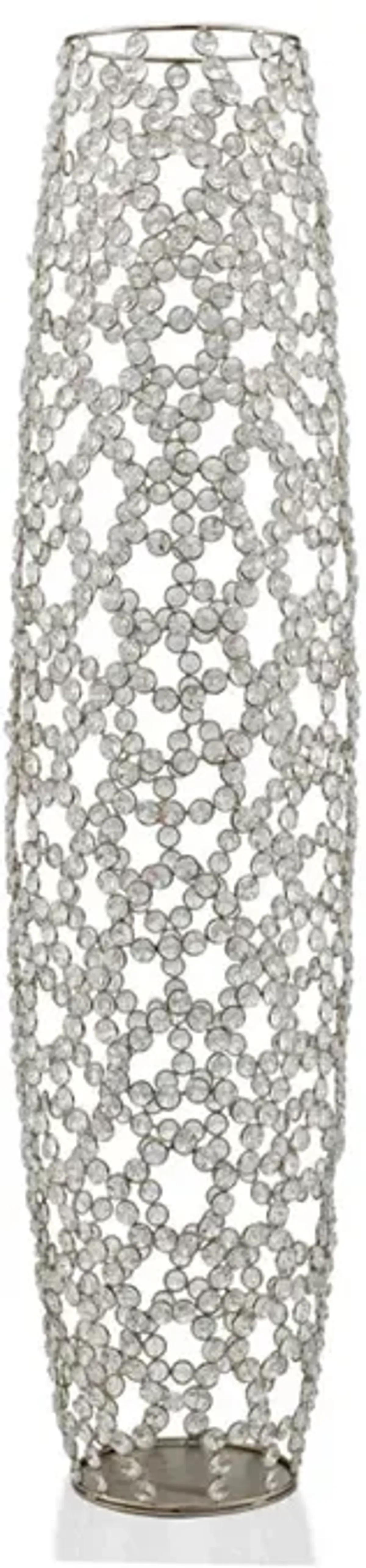 Homezia 40"  Bling Faux Crystal Abstract Twigs Barrel Floor Vase