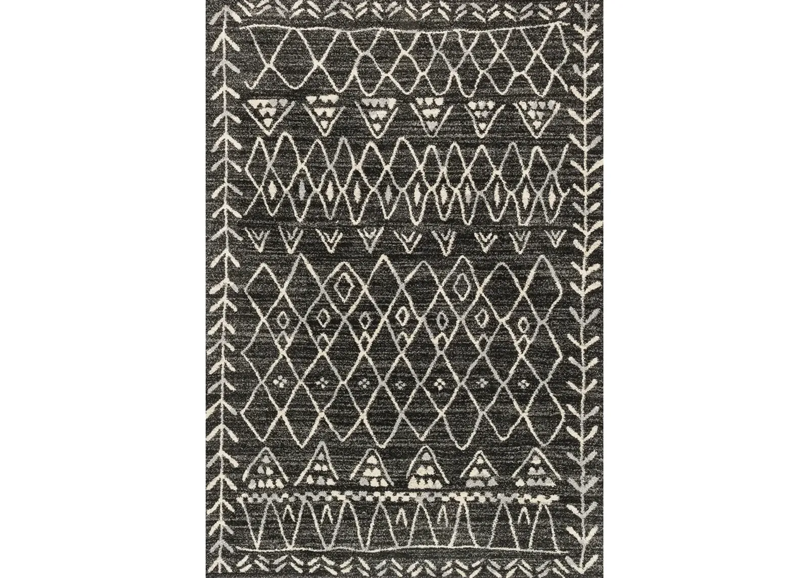 Emory EB09 Heather Gray/Black 5'3" x 7'7" Rug