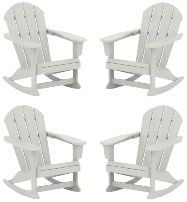 WestinTrends Outdoor Rocking Poly Adirondack Chair (Set Of 4)
