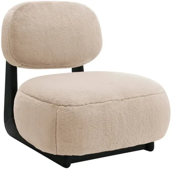Duffie Upholstered Armless Accent Chair Camel