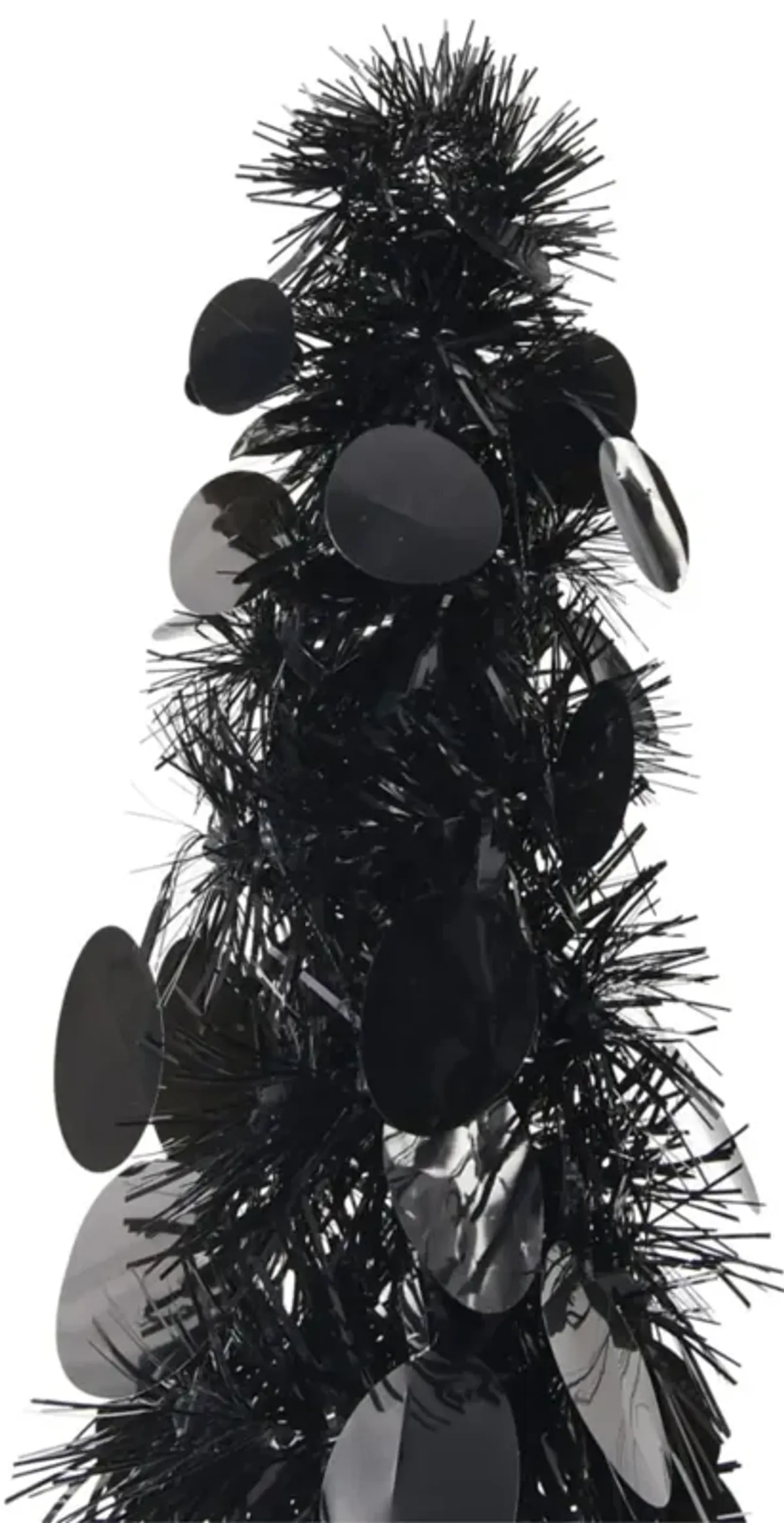 vidaXL Pop-up Artificial Christmas Tree Black 70.9" PET