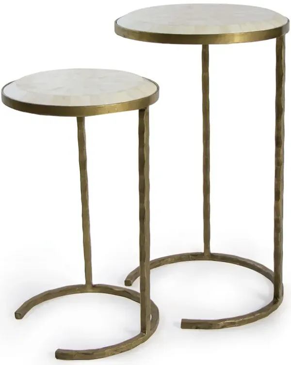 Bone Veneer Nesting Table