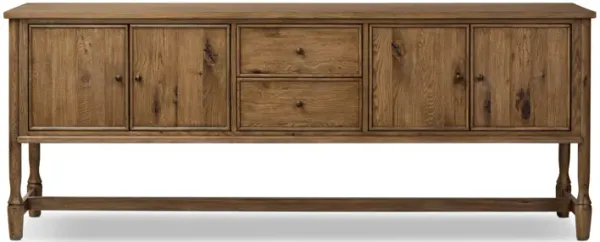 Bari 84" Weathered Oak Sideboard