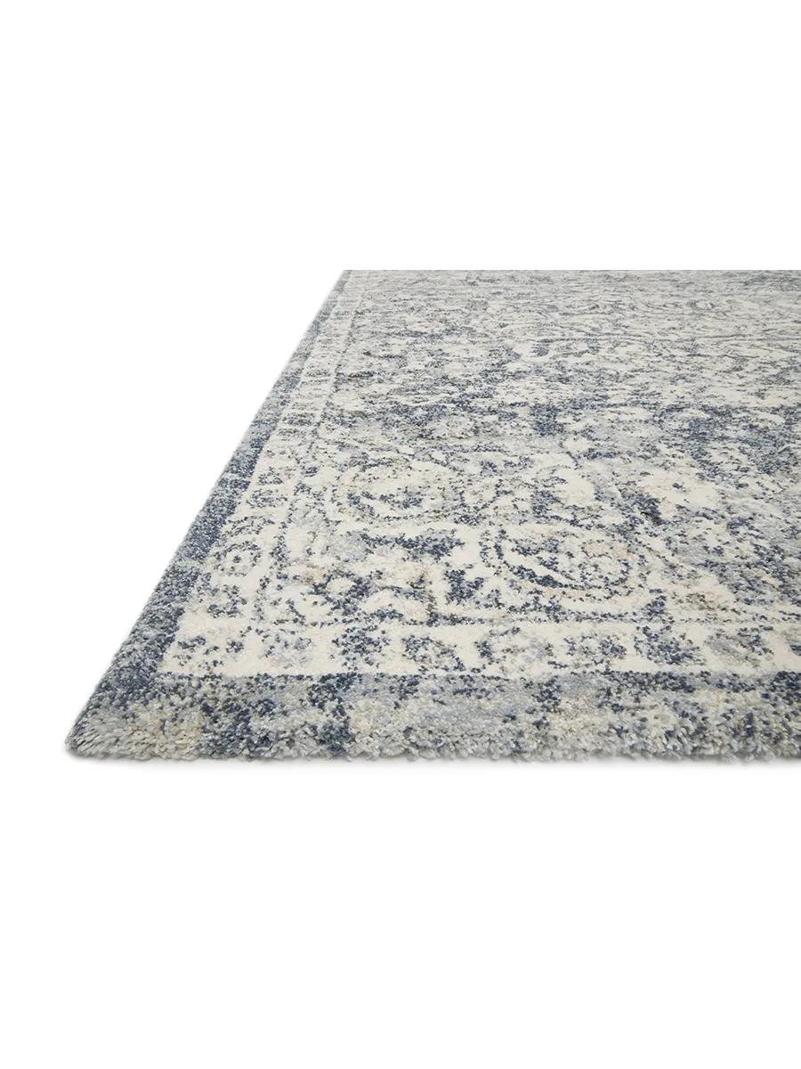 Theory THY02 Ivory/Blue 5'3" x 7'8" Rug