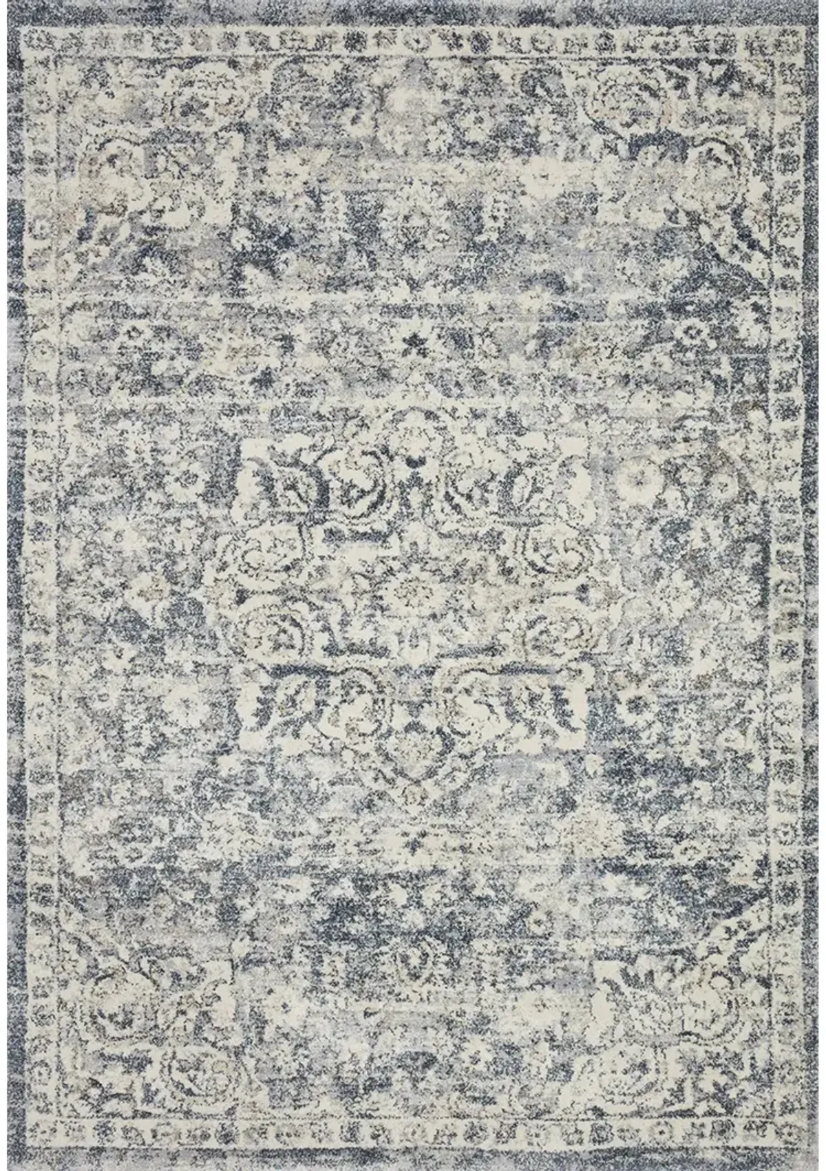 Theory THY02 Ivory/Blue 5'3" x 7'8" Rug