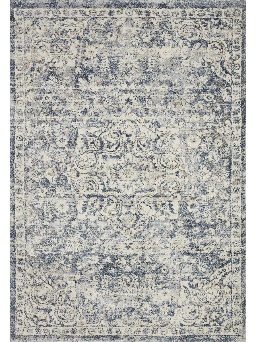 Theory THY02 Ivory/Blue 5'3" x 7'8" Rug