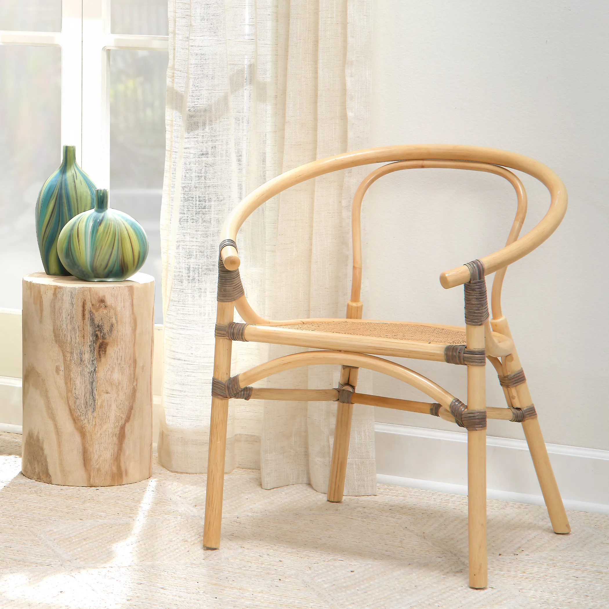 Agave Wood Side Table