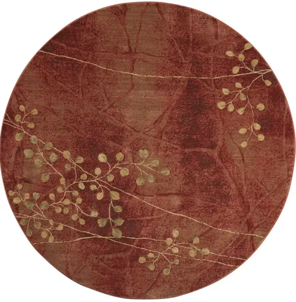 Somerset ST74 Flame 7'9" x Round Rug